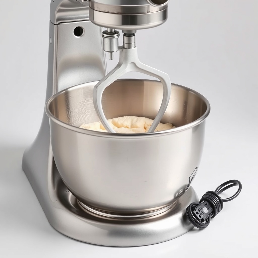 A clean photorealistic shot of the ApplianceMaster Pro Bend 700 motor housing with the sta