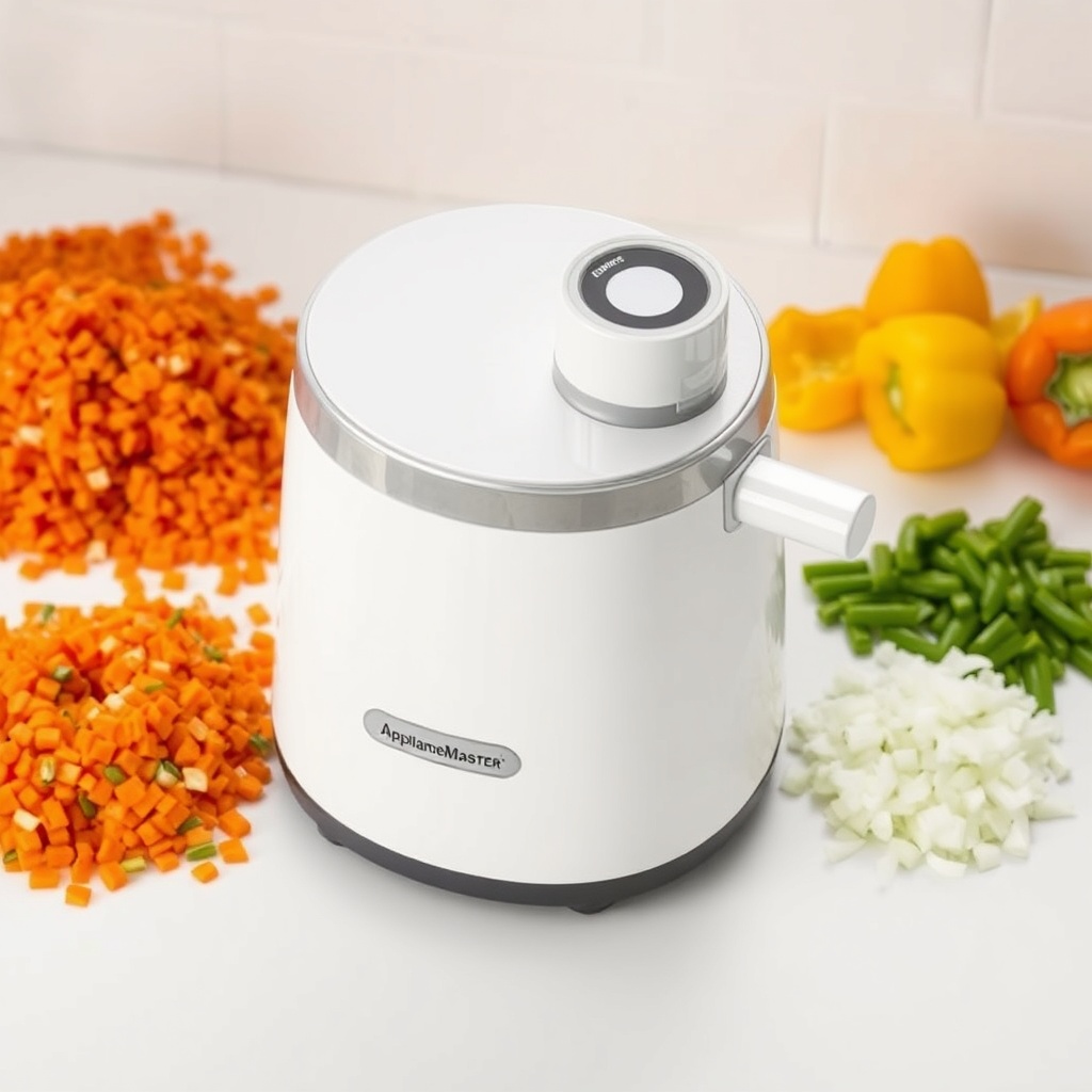 A clean photorealistic photo of the ApplianceMaster Pro Bend 700 on a white countertop