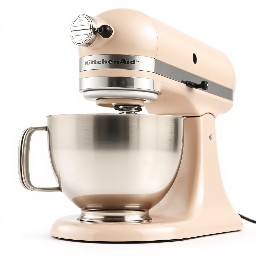 <clean photorealistic photo of a KitchenAid Artisan 5 Quart with the head cover removed