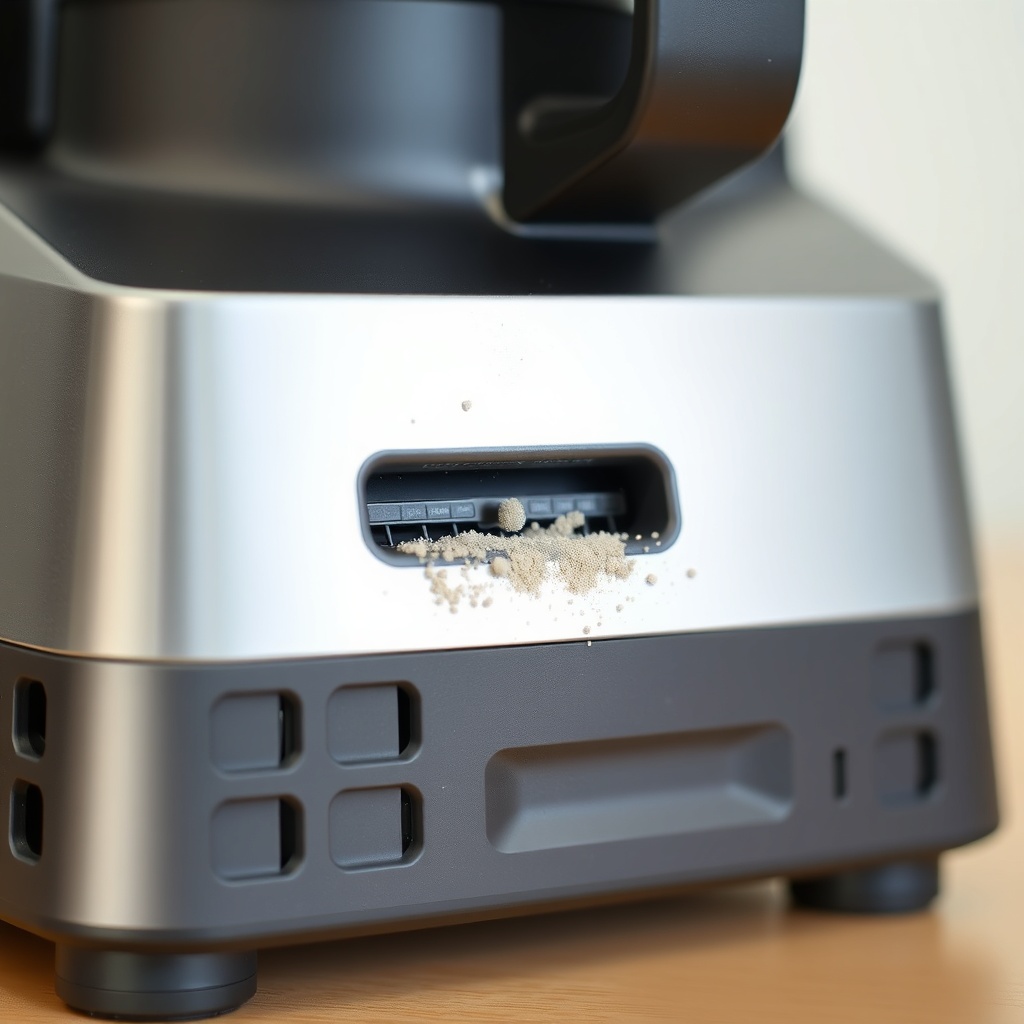 Photorealistic close-up of Ninja Professional Plus BQ800 base with vents visible